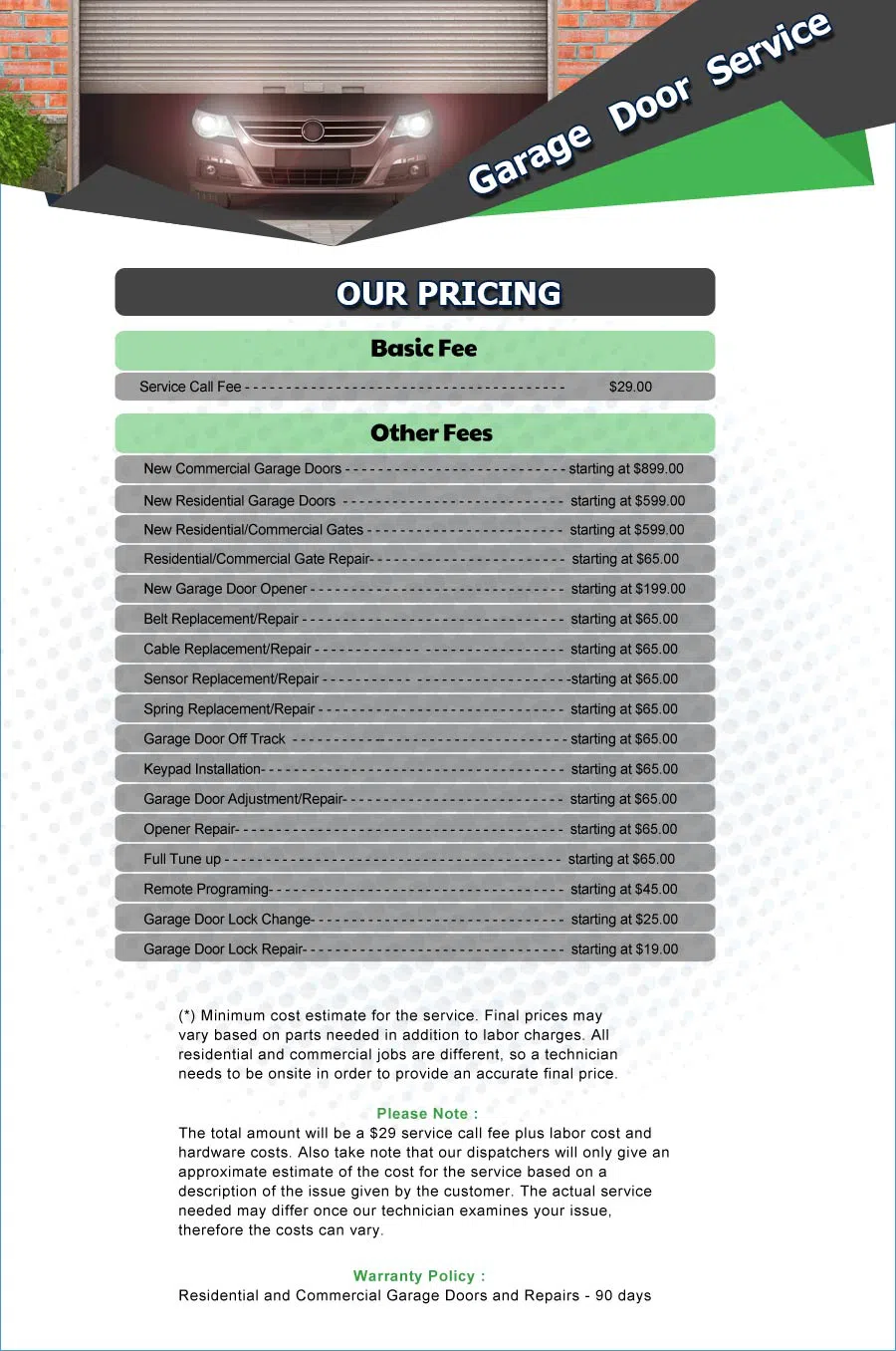 Galaxy Garage Door Service Carol Stream, IL 630-426-1234